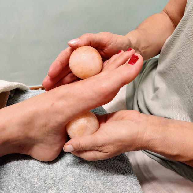 سنگ نمک ماساژ مدل گوی 3 بسته 3 عددی