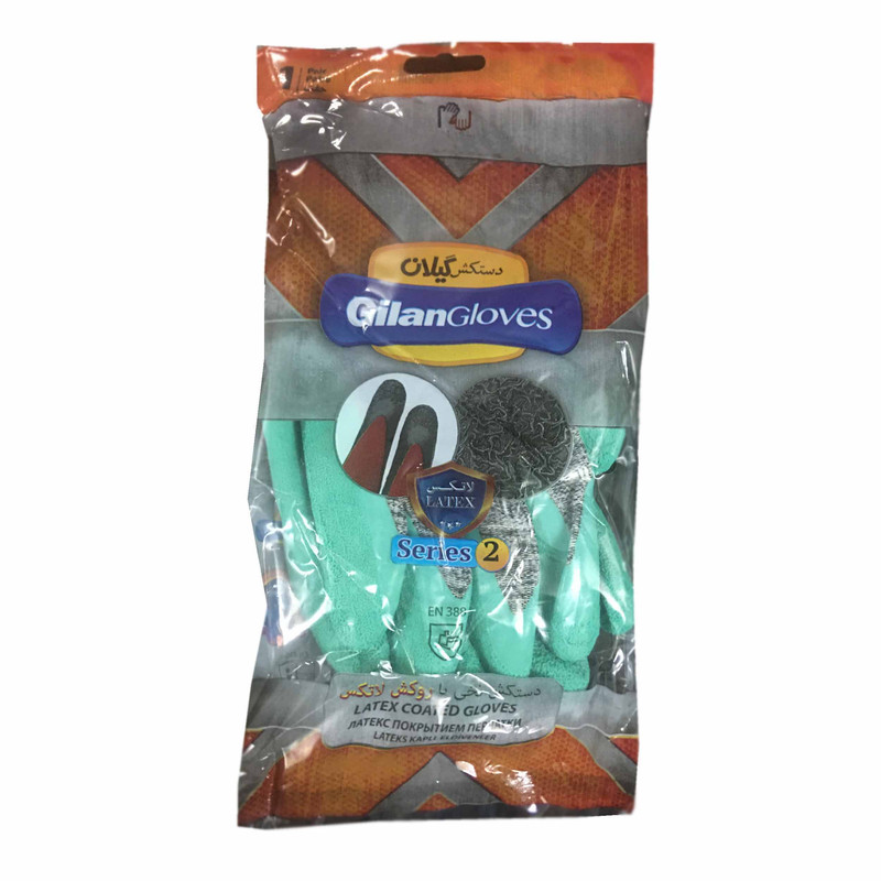 دستکش ایمنی دستکش گیلان مدل Latex.L.s2