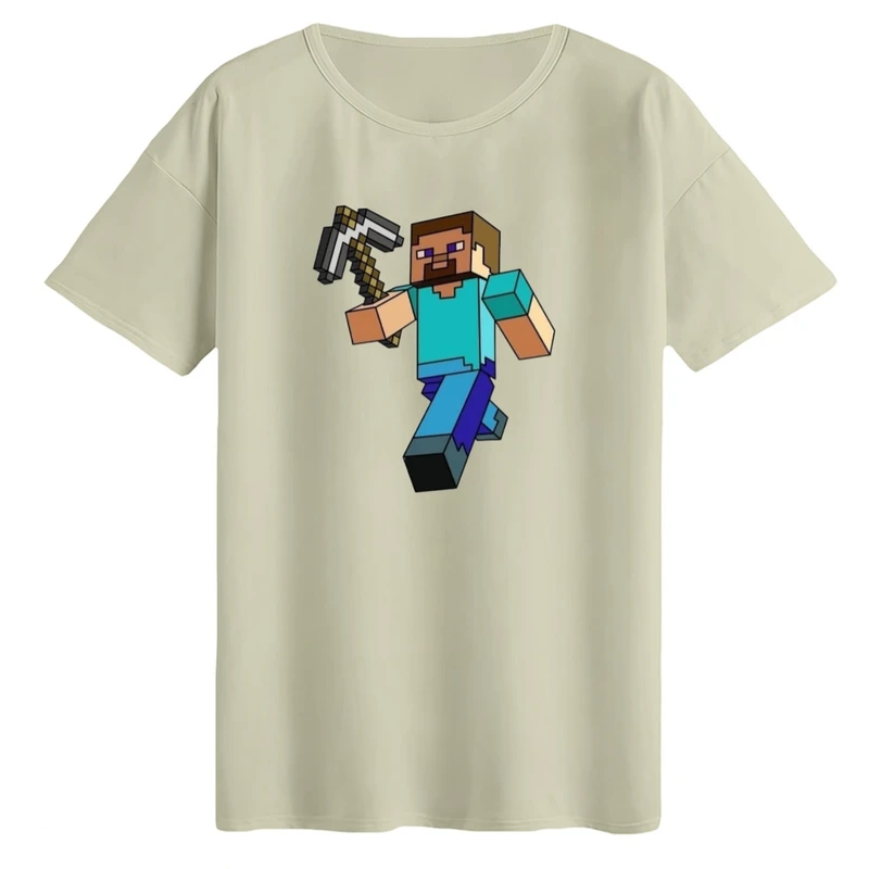 تی‌شرت لانگ آستین کوتاه زنانه مدل ماینکرفت کد۹