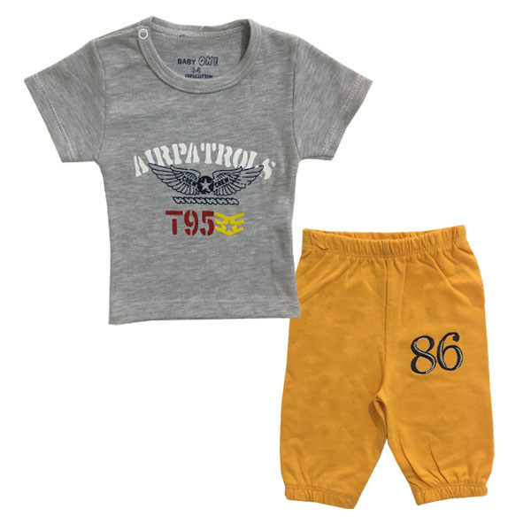 ست تی شرت و شلوار نوزادی بی بی وان کد 141