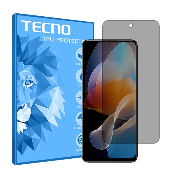 محافظ صفحه نمایش حریم شخصی تکنو مدل Resistant مناسب برای گوشی موبایل شیائومی Redmi Note 12R Pro