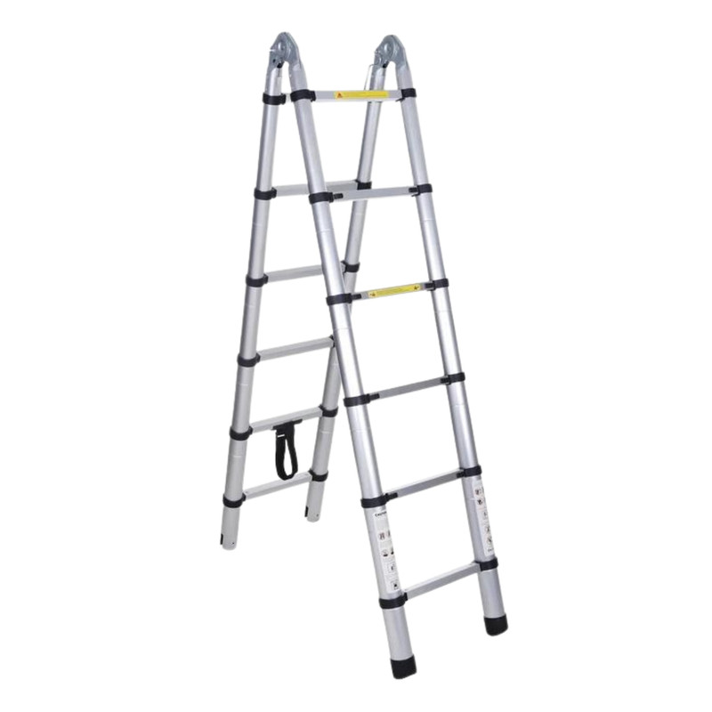 نردبان تلسکوپی دوطرفه 1.9 متری صنعتی اینتیمکث کد 100137