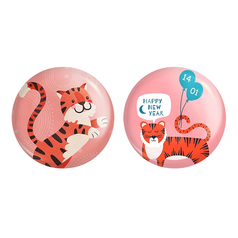 مگنت خندالو طرح سال ببر کد 1304213044 مجموعه 2 عددی