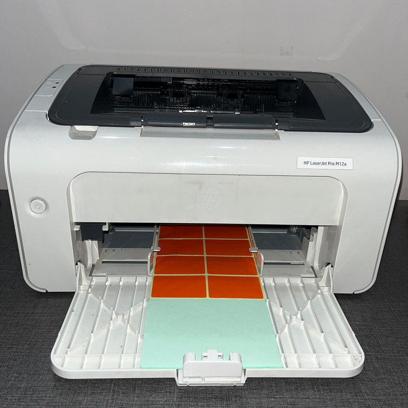 برچسب نارنجی پرینتر لیزری مدل F122 بسته 100 عددی