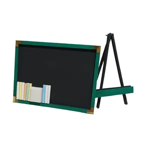  تخته سیاه مدل کلاسیک سایز 40x30 سانتی متر به همراه سه پایه و تخته پاک کن و گچ