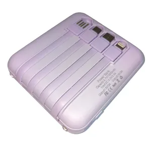 شارژر همراه مدل MINI.4CABLE ظرفیت 10000 میلی آمپر ساعت