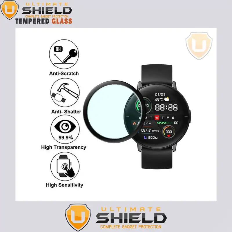 محافظ صفحه نمایش نانو آلتیمیت شیلد مدل NUL مناسب برای ساعت هوشمند شیائومی Kieslect KR بسته سه عددی