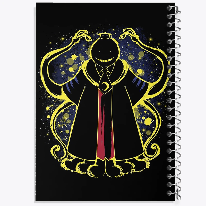 دفتر ژورنال نویسی 50 برگ خندالو مدل نقطه ای طرح کورو سنسی انیمه کلاس آدمکشی کد 32061