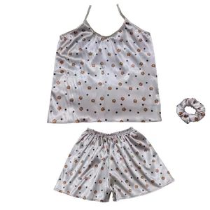 لباس خواب زنانه مدل تدی 12 به همراه کش مو