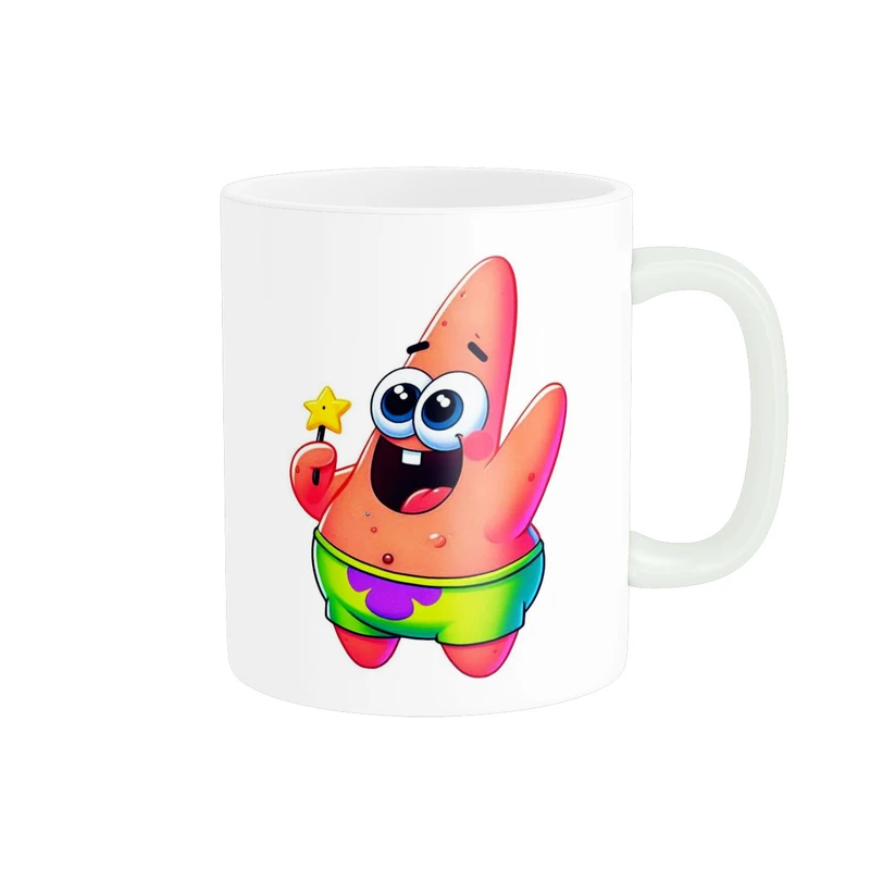 ماگ پاد آفرین مدل پاتریک فانتری بامزه طرح انیمیشن باب اسفنجی کیوت کد 1674