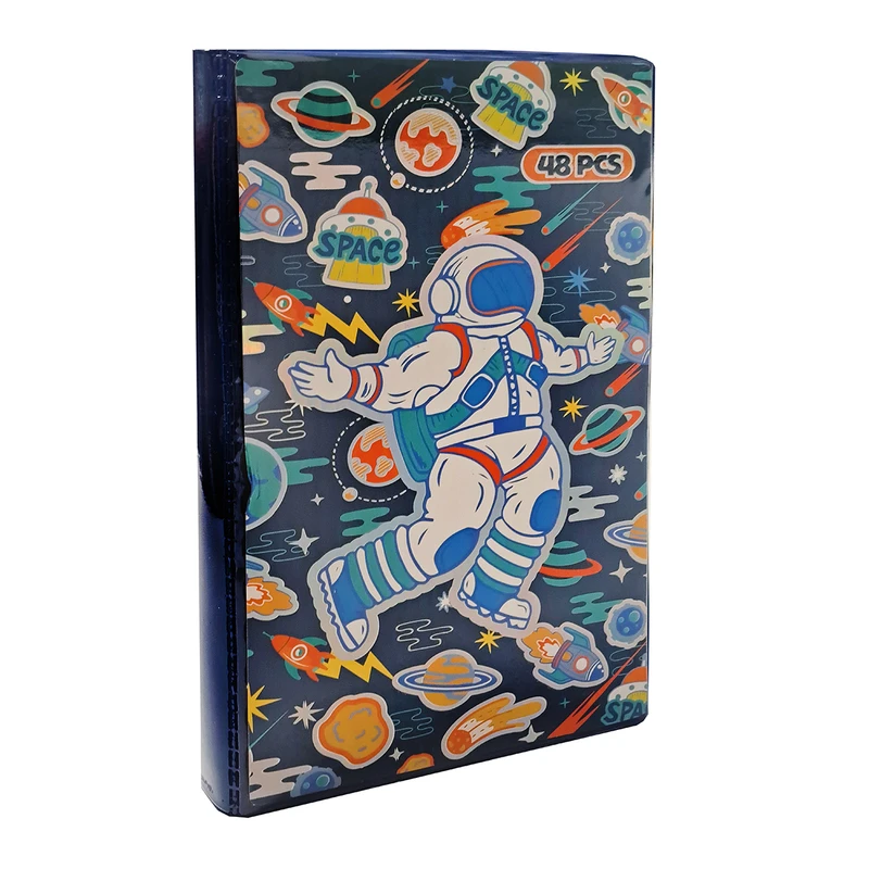 بسته رنگ‌آمیزی مدل 110 طرح فضانورد مجموعه 48عددی