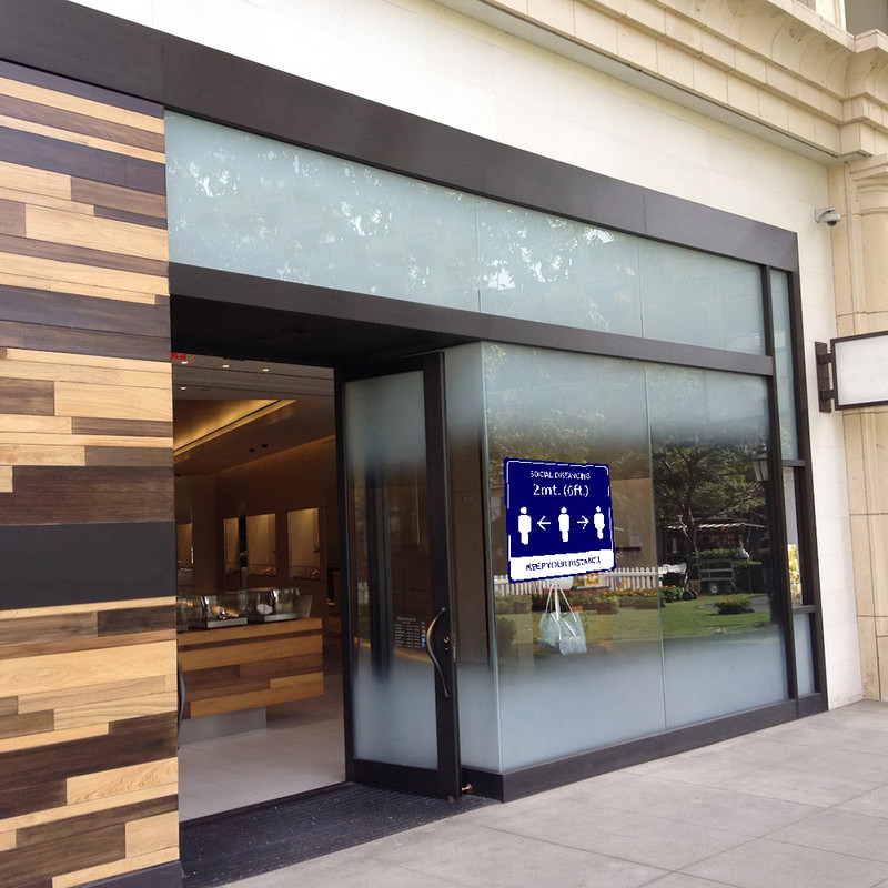 برچسب ایمنی مستر راد طرح لطفا فاصله اجتماعی را رعایت فرمایید کد HSE1317