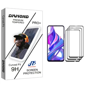 JF Diamond glass Screen Protector For  Honor 9X Pro Pack Of 3