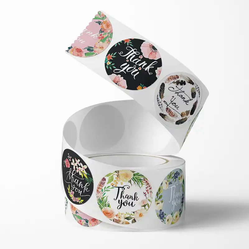 برچسب طرح تشکر مدل S-01 بسته 500 عددی