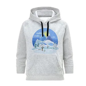 هودی زنانه مدل کلبه برفی کد B156 رنگ طوسی