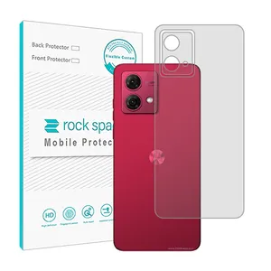 Transparent Rockspace HyGEL phone back protector suitable for Motorola Moto G84 5G mobile phone