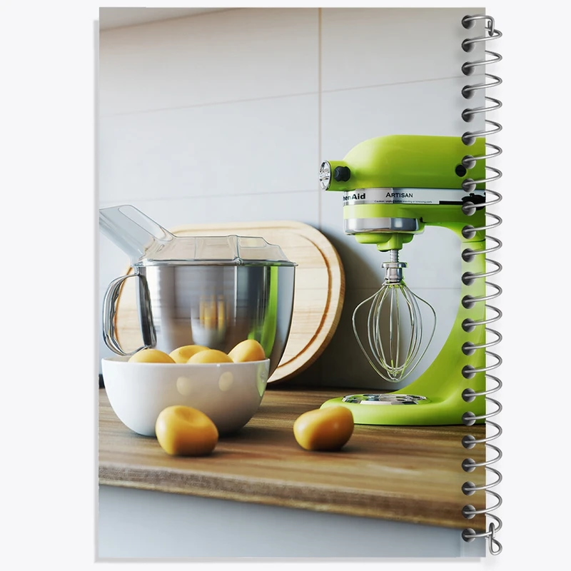 دفتر مشق 50 برگ خندالو طرح شیرینی پزی کد F531