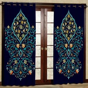 پرده مدل هازان پانچی کد 4189 سایز 140x200 سانتی متر