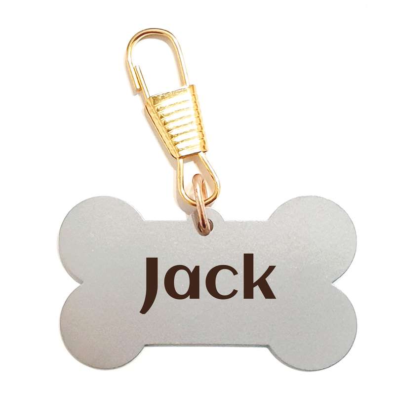 پلاک شناسایی سگ مدل استخوان طرح Jack