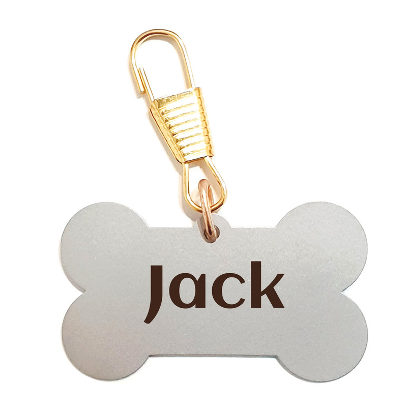 پلاک شناسایی سگ مدل استخوان طرح Jack