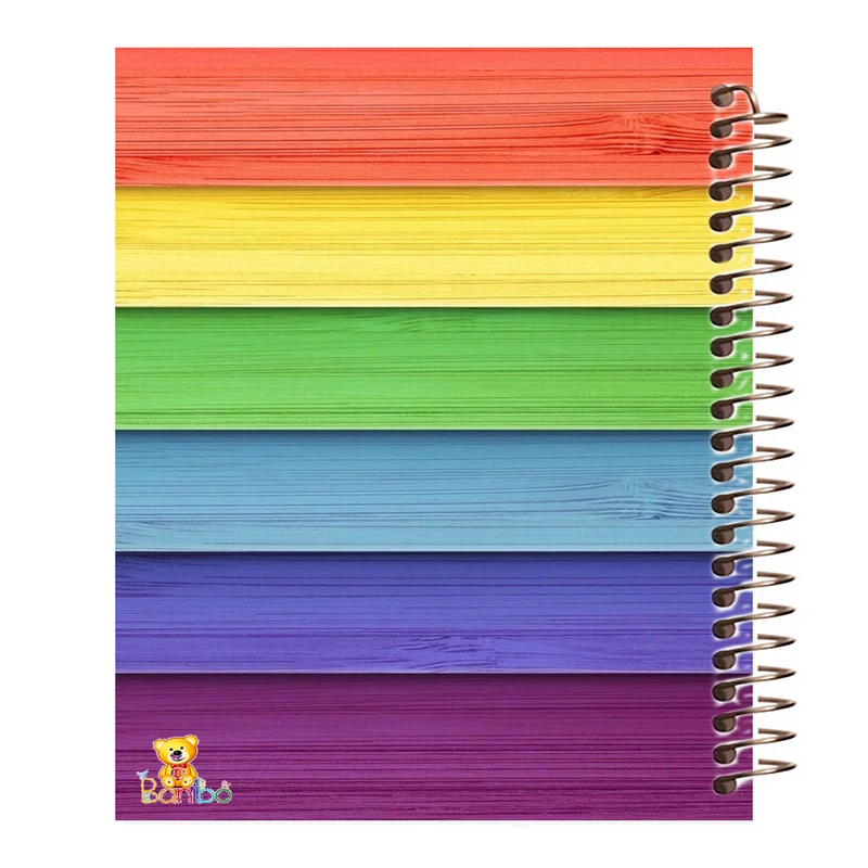 دفتر مشق 100 برگ بانیبو طرح رنگی  کد 807