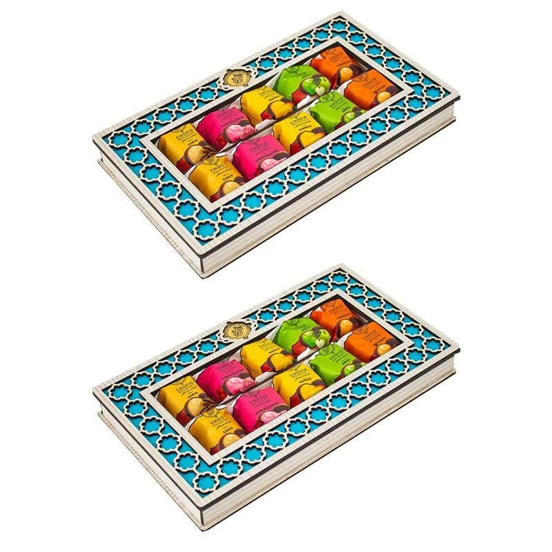 شوکو مسقطی ترکیبی باران  حلوا مسقطی لاری ترنج
- 400 گرم مجموعه 2 عددی