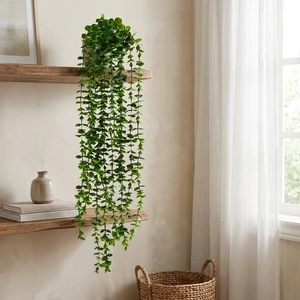 دسته گل مصنوعی آبشار مدل 486 با طراحی طبیعی، جنس پلاستیک مقاوم، ابعاد 80x20x5 سانتی متر و وزن سبک مناسب تزیین میز، قفسه و محیط های مختلف