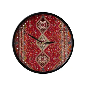 ساعت دیواری مدوپد طرح قالیچه آباده سه‌ترنج مدل C-abade01