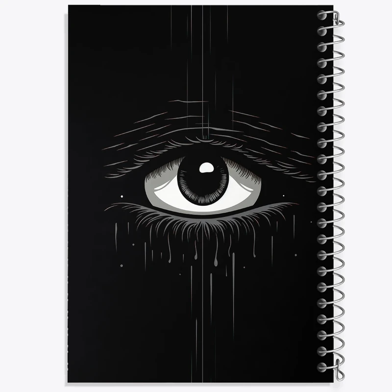 دفتر نت موسیقی 50 برگ خندالو مدل چشم کد F2633