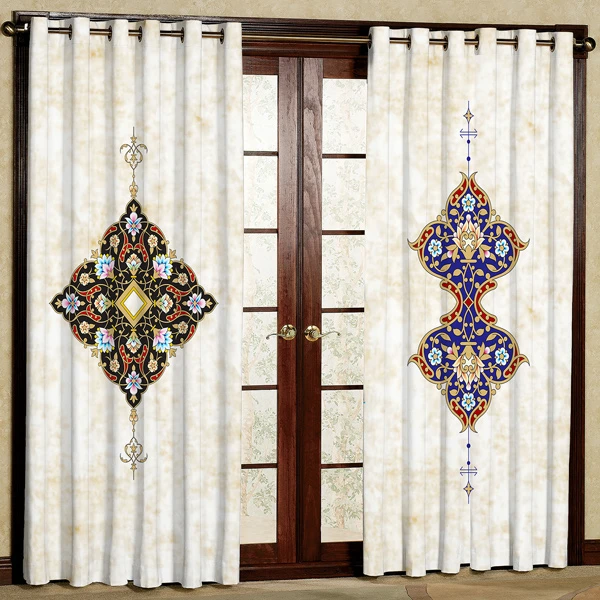 پرده مدل مخمل پانچی کد 7586 سایز 280x140 سانتی متر