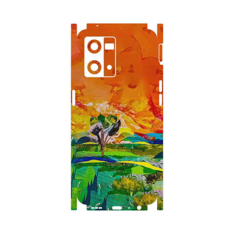 برچسب پوششی ماهوت مدل Collage of Painting-FullSkin مناسب برای گوشی موبایل اپو Reno 8 4G