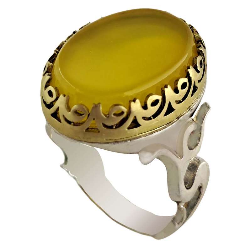 انگشتر نقره مردانه ملک زیور مدل شرف و شمس کد 3391 انگشتر نقره مردانه ملک زیور مدل شرف و شمس کد 3391