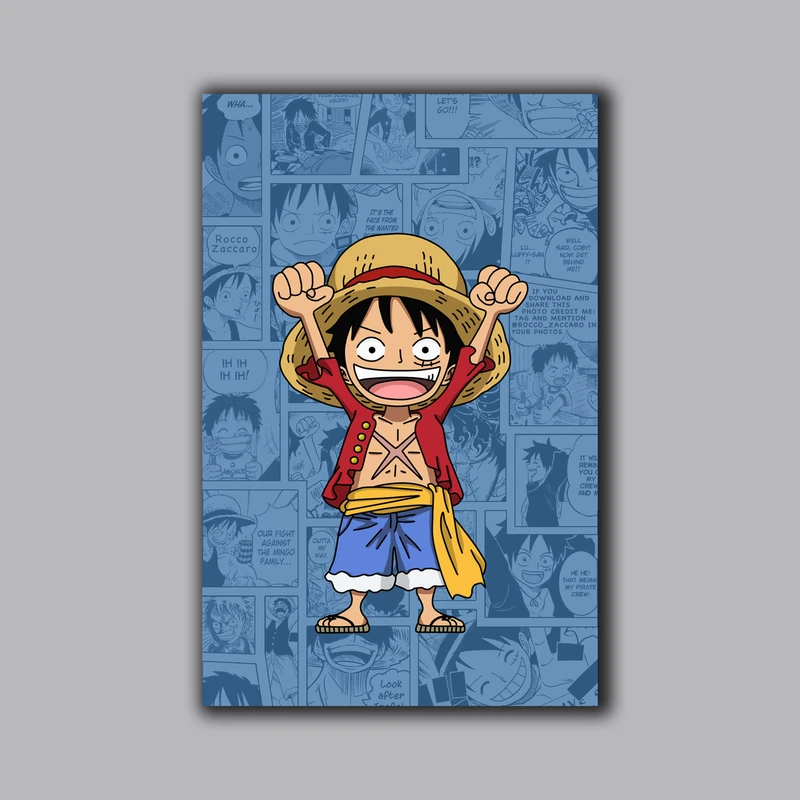 تابلو شاسی مدل انیمه وان پیس One Piece کد LA-10365
