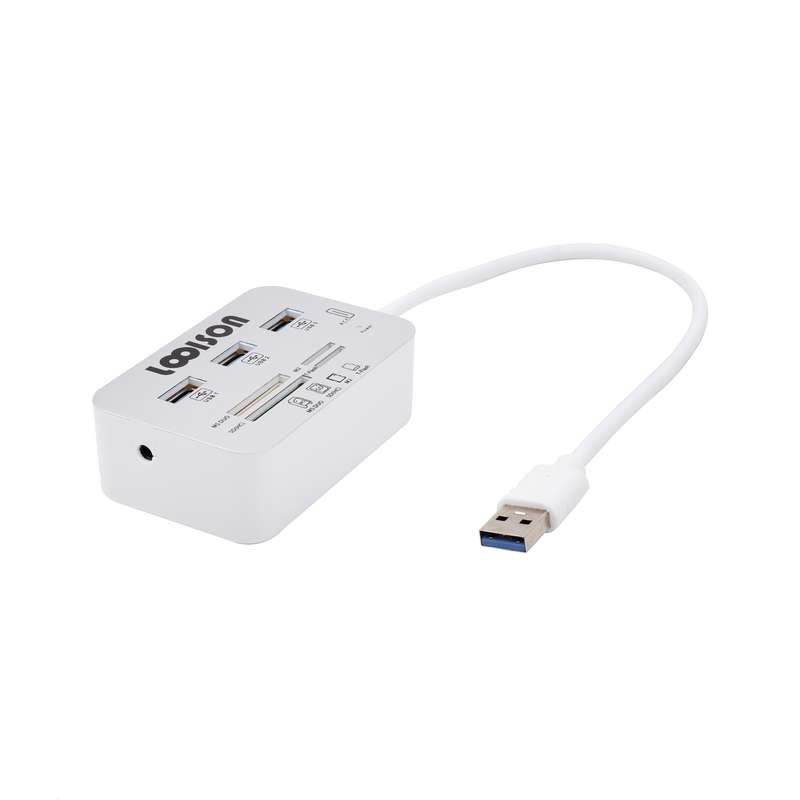 هاب 3 پورت Usb 3.0 لویی سان مدل combo 619 هاب 3 پورت Usb 3.0 لویی سان مدل combo 619