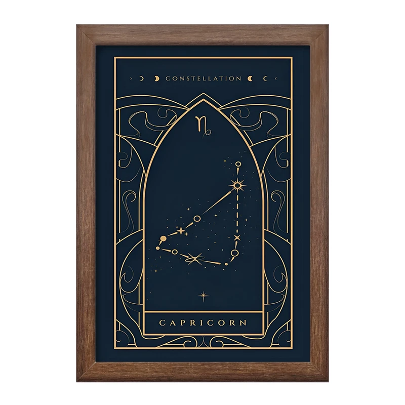 تابلو خندالو طرح ماه تولد دی کد F10878