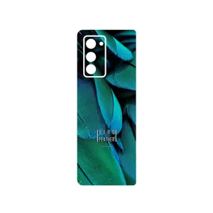 MAHOOT Green Feather Cover Sticker for Samsung Galaxy Z FOLD 2