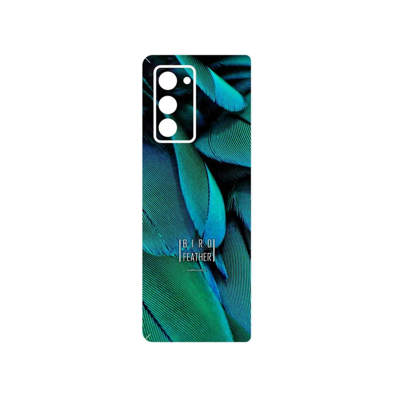 برچسب پوششی ماهوت مدل Green Feather مناسب برای گوشی موبایل سامسونگ Galaxy Z FOLD 2