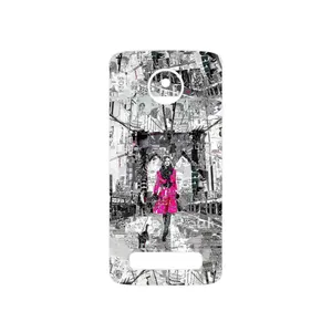 MAHOOT Collage of Catwalk Bridge Cover Sticker for Motorola Moto Z