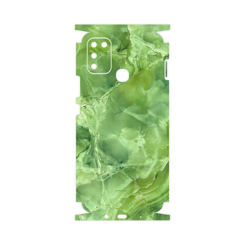 برچسب پوششی ماهوت مدل Green-Crystal-Marble-FullSkin مناسب برای گوشی موبایل اینفینیکس Hot 11 Play