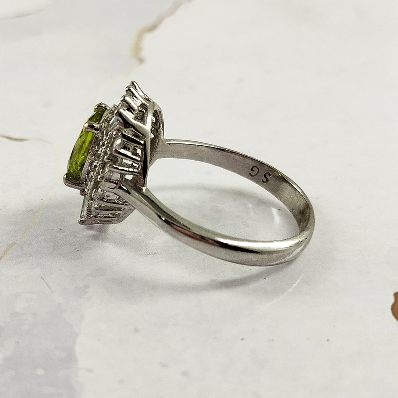 انگشتر نقره زنانه سلین کالا مدل زبرجد کد 28