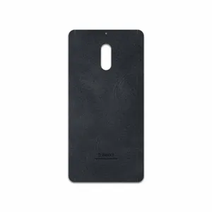 MAHOOT Graphite Buffalo Leather Cover Sticker for Nokia 6