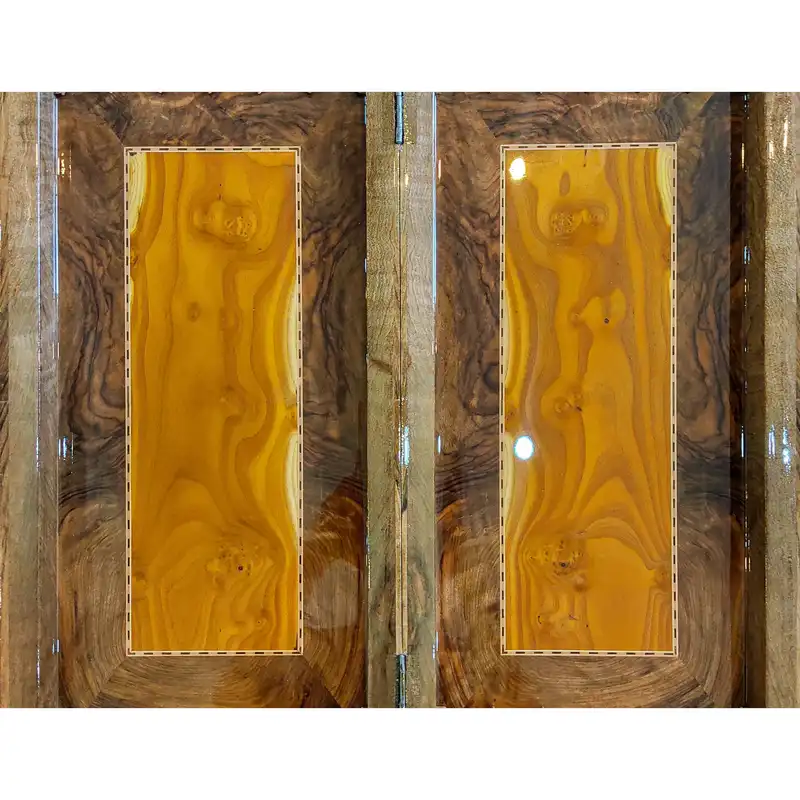 صفحه شطرنج معرق کاری مدل ترکیبی ریشه گردو و سنجد کد T4