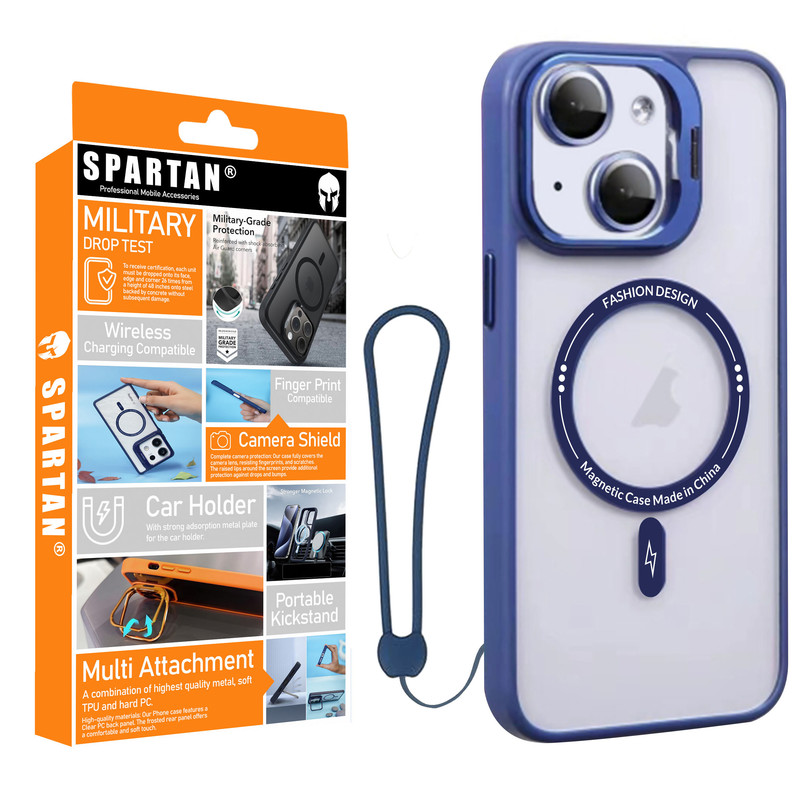 کاور اسپارتان مدل Case Pro Magnetic Apple Strap مناسب برای گوشی موبایل اپل iPhone 13 به همراه بند