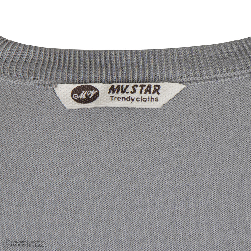 پلیور مردانه ام وی استار کد 517 رنگ طوسی