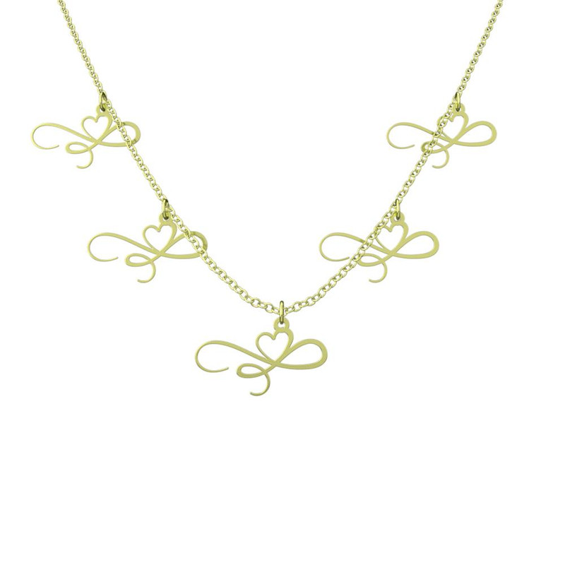 گردنبند طلا 18 عیار زنانه مدوپد مدل قلب کد RNA17664