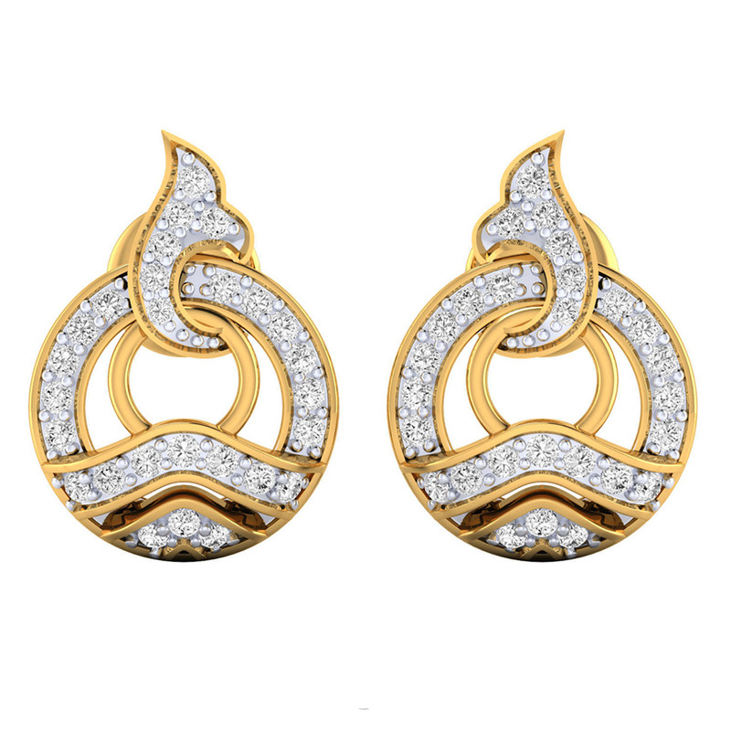 گوشواره نقره زنانه ژابیز کد 013