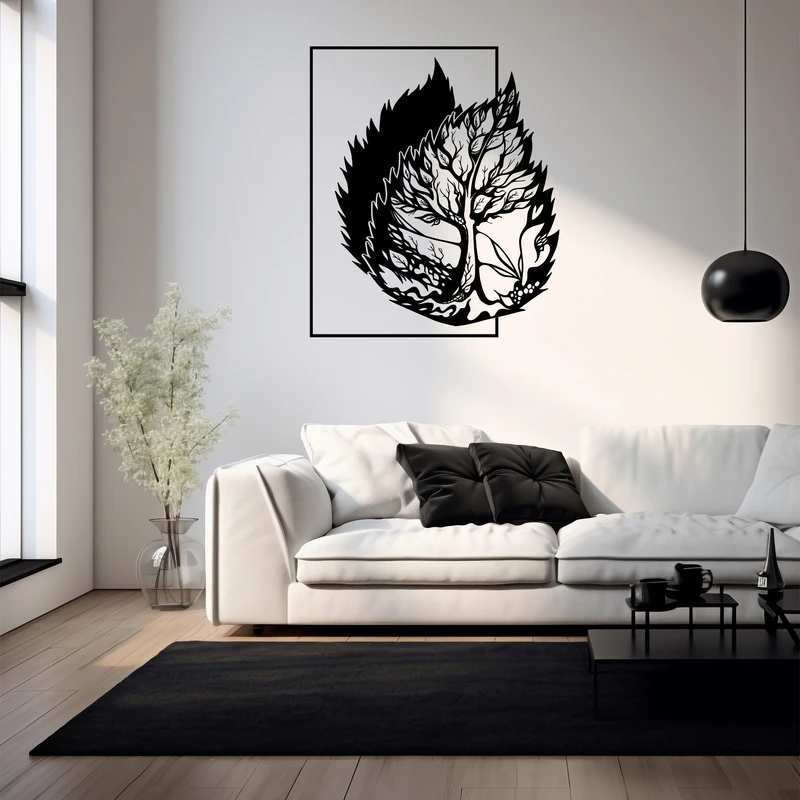 استیکر چوبی طرح درخت 046