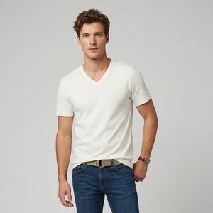 تی شرت مردانه آستین کوتاه یقه هفت دیفکتو مدل 8684585245159