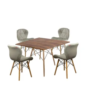 میزوصندلی ناهارخوری چهارنفره مدل mtry