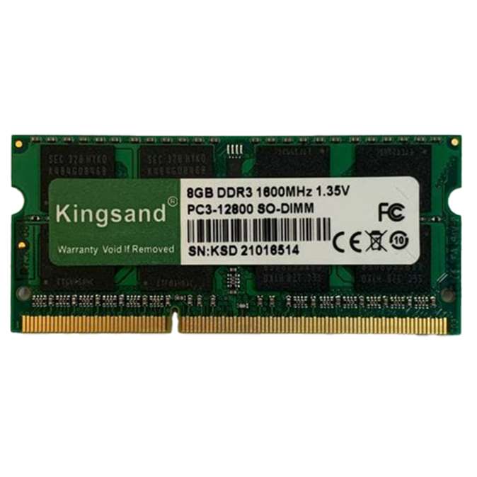 رم لپ تاپِ DDR3 تک کاناله 1800 مگاهرتز مدل PC3-12800 SO-DIMM ظرفیت 8 گیگابایت